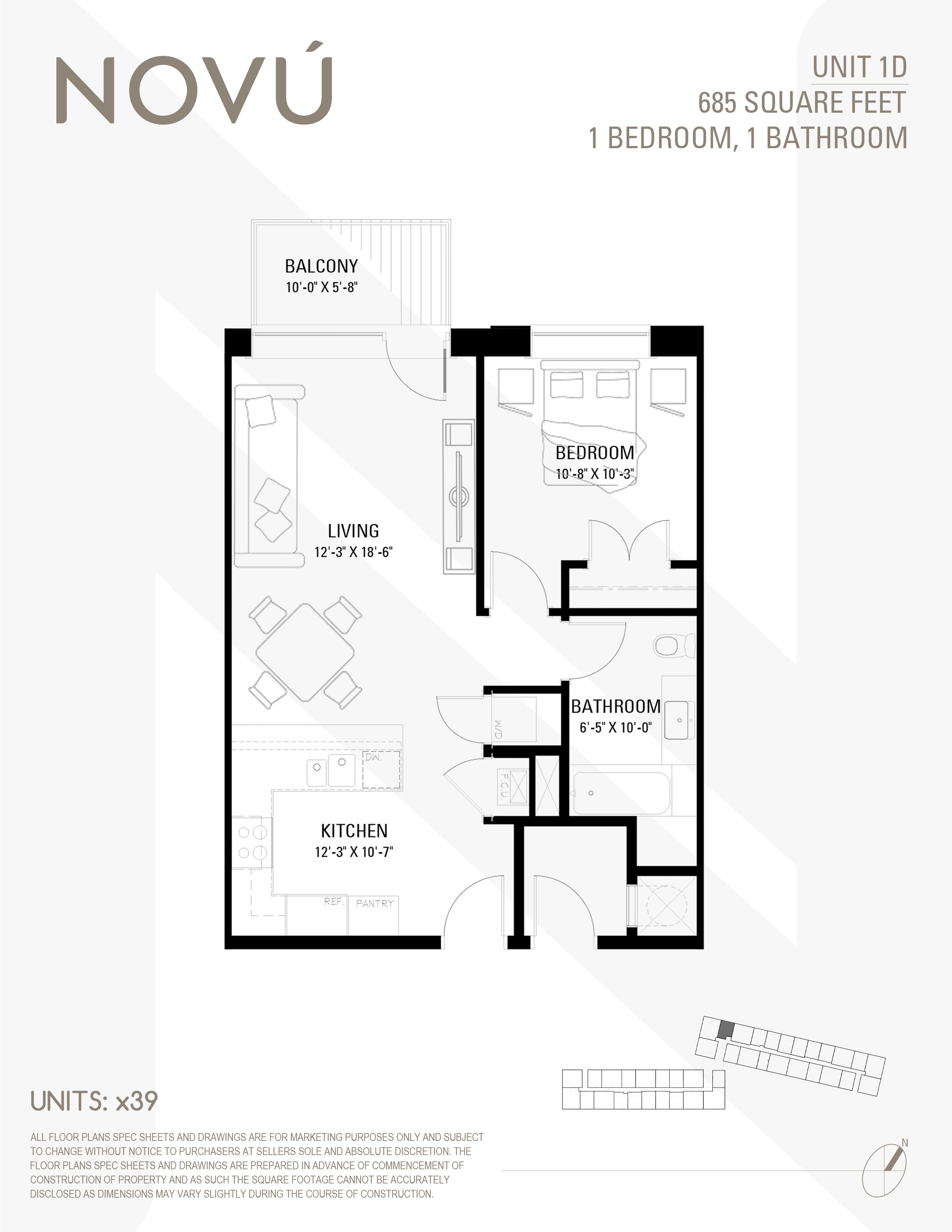 Floor plan diagram for plan 1D