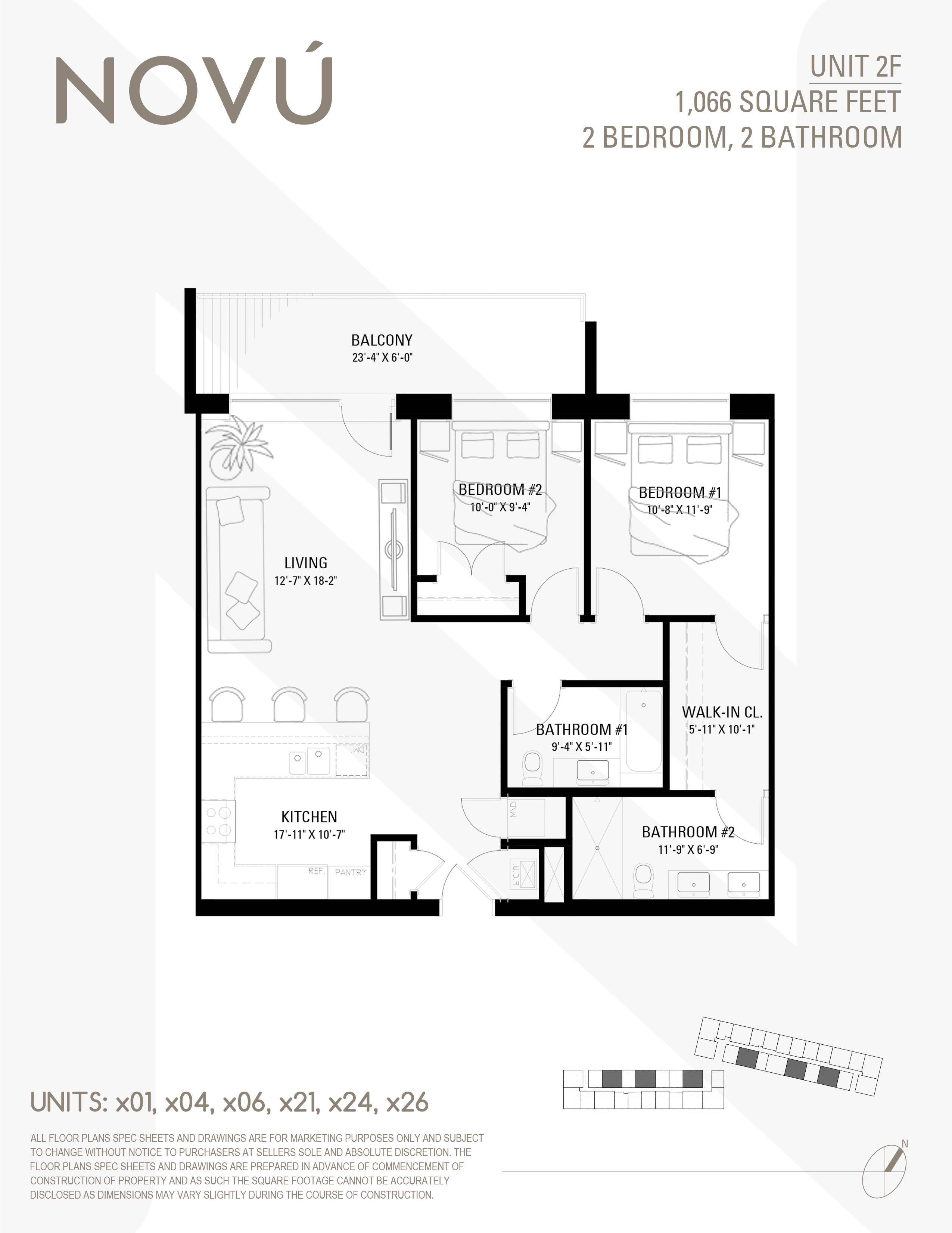 Floor plan diagram for plan 2F