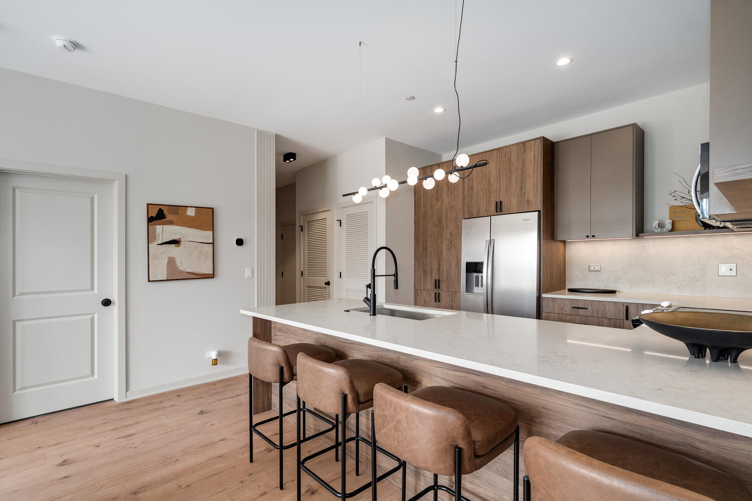 Kitchen with custom cabinetry