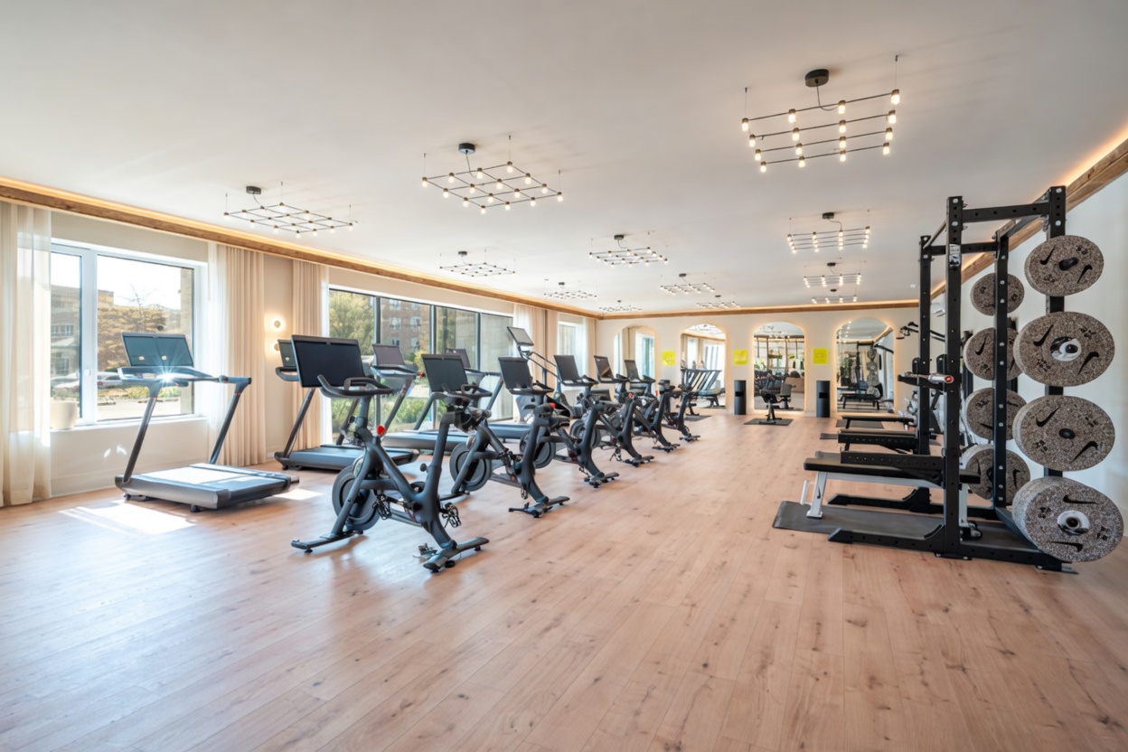 Novú strength and cardio training floor